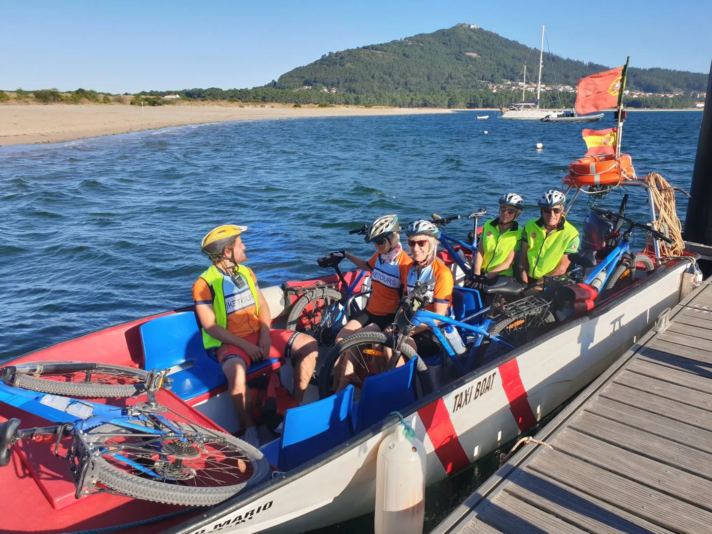 CROSSING THE FERRY WITH BICYCLES