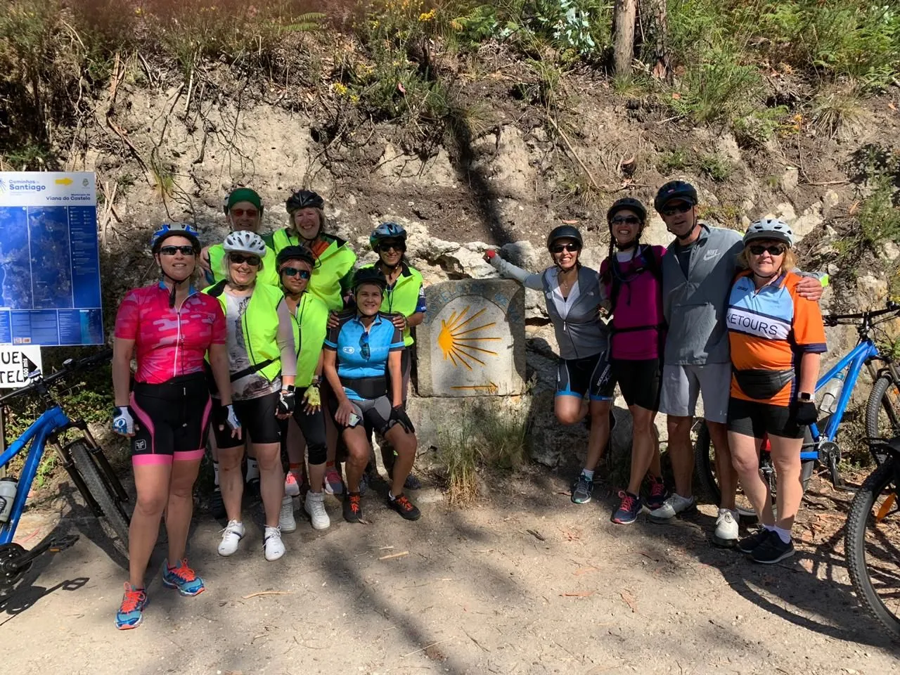 GROUP PHOTO IN THE WATER FALL