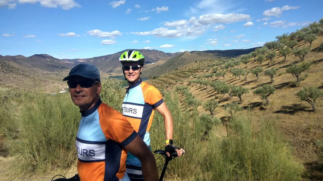Biking in douro river