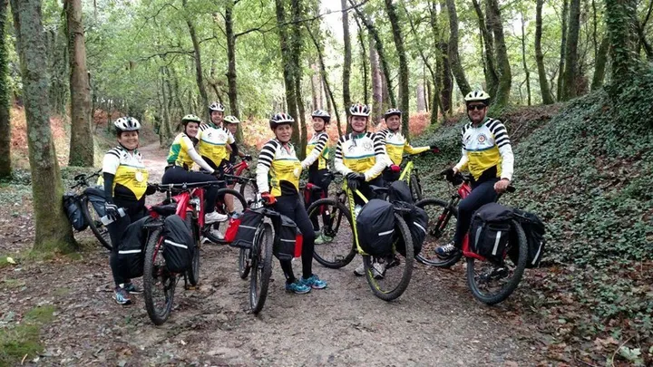cycling central way from Porto-Santiago de Compostela