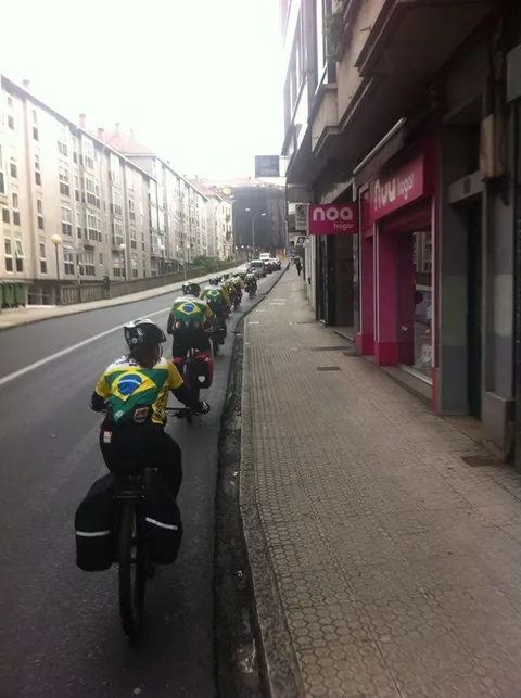The central way from Porto to Santiago de Compostela