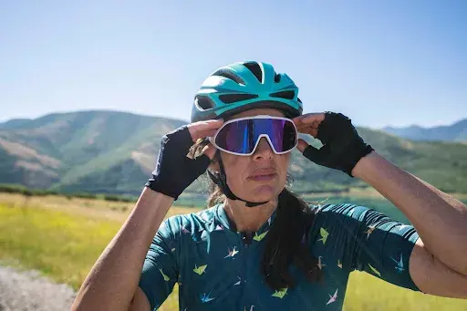 Woman Cycling in Portugal