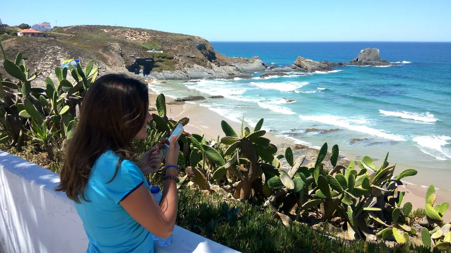 Zambujeira do mar in a bycicle