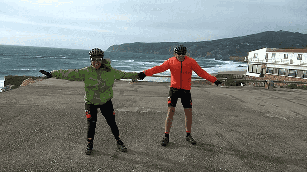 Team juma in a bicycle holiday in douro valley and in the atlantic coast of portugal
